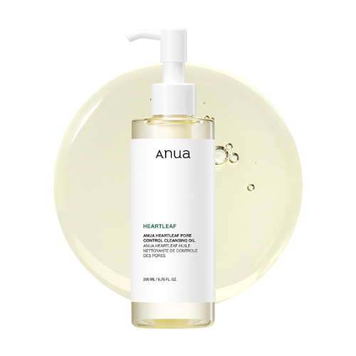 ANUA Heartleaf Pore Control Cleansing Oil – Makeup Remover & Blackhead Control (200ml) - BlackRose