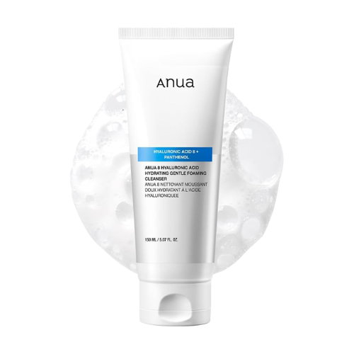 ANUA Hydrating Gentle Foaming Cleanser – Hyaluronic Acid & Panthenol (150ml) - BlackRose