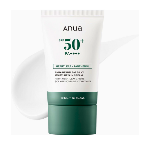 Anua Heartleaf Silky Moisture Sun Cream SPF 50+ PA++++ (50ml) - BlackRose