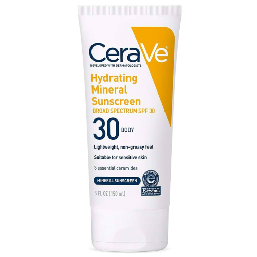 CeraVe 100% Mineral Sunscreen SPF 30, 5 Oz - BlackRose
