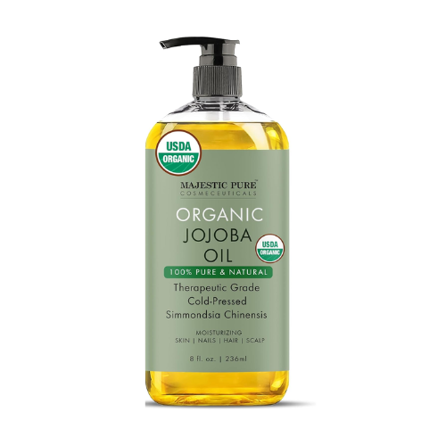 Majestic Pure Organic Jojoba Oil – 236ml | 100% Pure & Cold-Pressed - BlackRose
