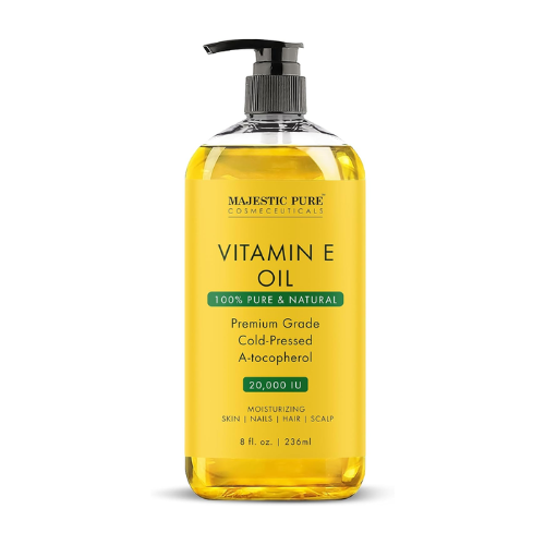 Majestic Pure Vitamin E Oil – 236ml | Cold-Pressed, 100% Pure & Natural for Skin, Hair & Nails - BlackRose