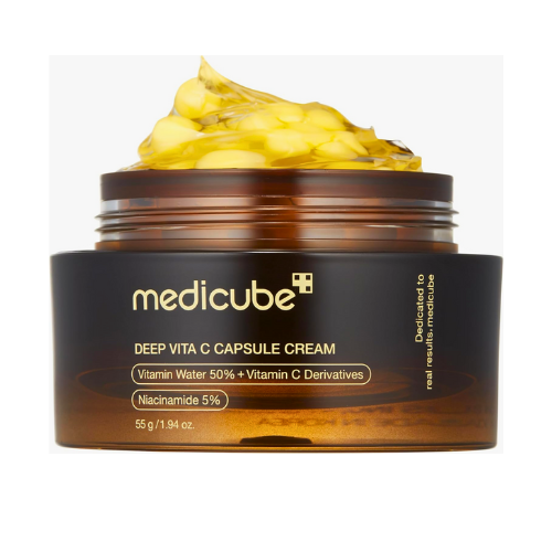 Medicube Deep Vitamin C Golden Capsule Cream – Brightening Moisturizer (55g) - BlackRose