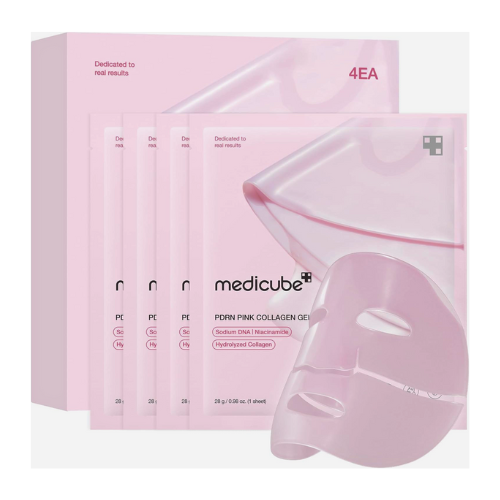 Medicube Salmon DNA PDRN Pink Collagen Jelly Gel Mask – Hydrating & Firming (4 Sheets) - BlackRose